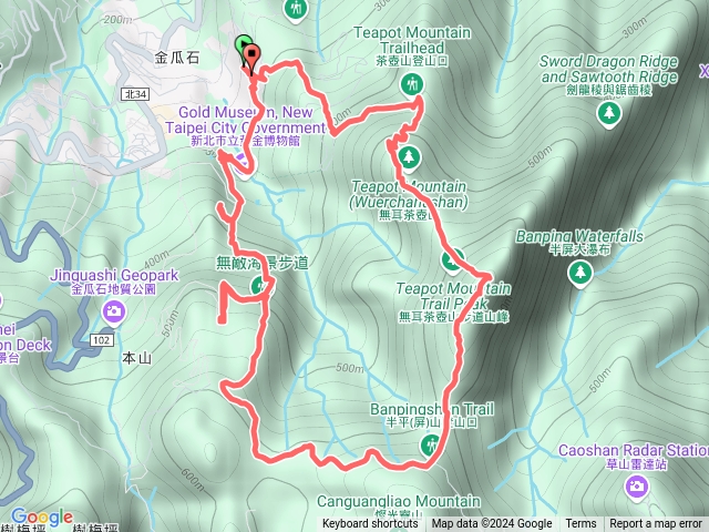勸濟堂-茶壺山-半屏山-戰備道-黃金博物館O繞預覽圖