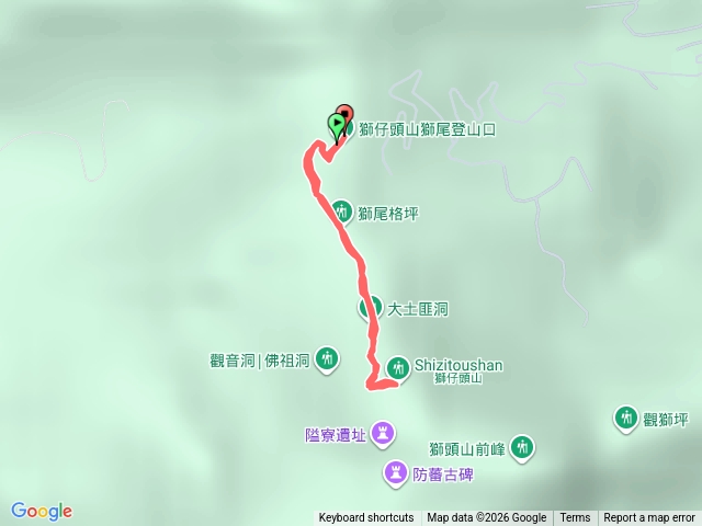 獅仔頭山小百岳獅尾起登預覽圖