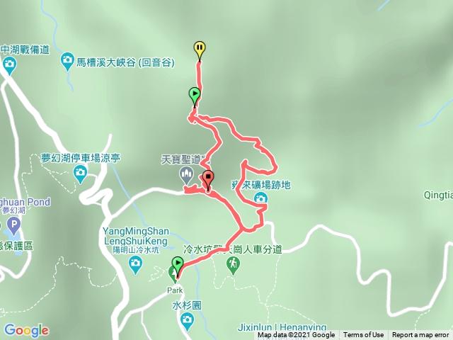 冷水坑、雍來礦場、七股山、天寶聖道宮