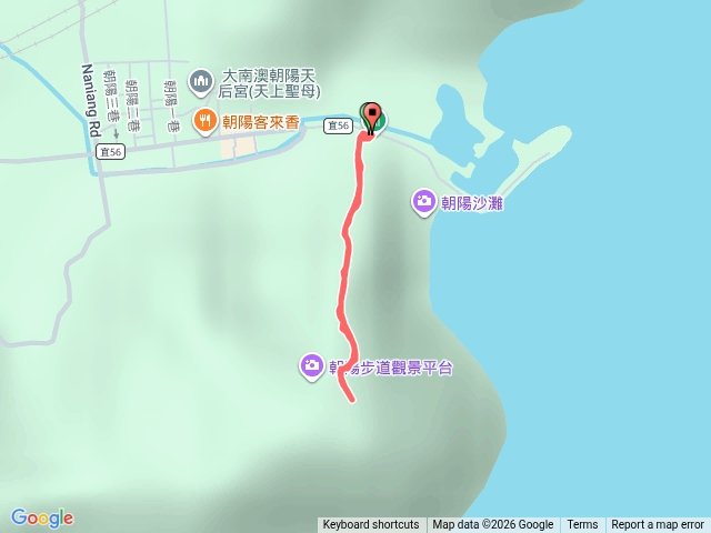 朝陽步道至0.5km景觀平台