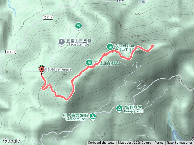 五指山登山步道折返預覽圖
