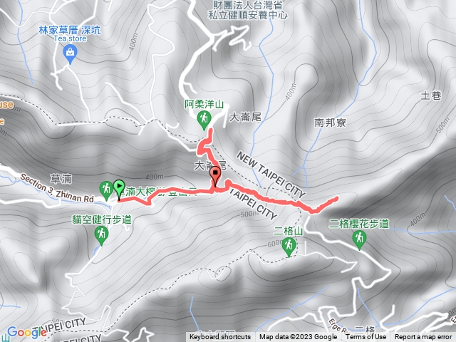 爬到一半的筆架山（下雨高速烙幹...