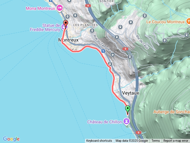 瑞士雷夢湖濱散步