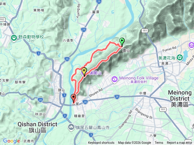 旗靈縱走O型預覽圖