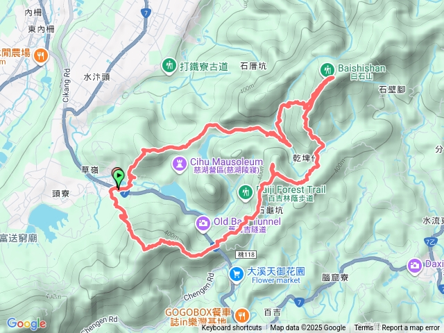 慈湖O行-草嶺山-白石山-白石埤-石龜坑山-頭寮山預覽圖