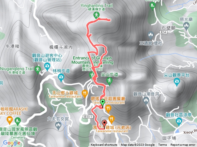 福隆山 硬漢嶺 下山硬漢占山岔路出接回福隆山