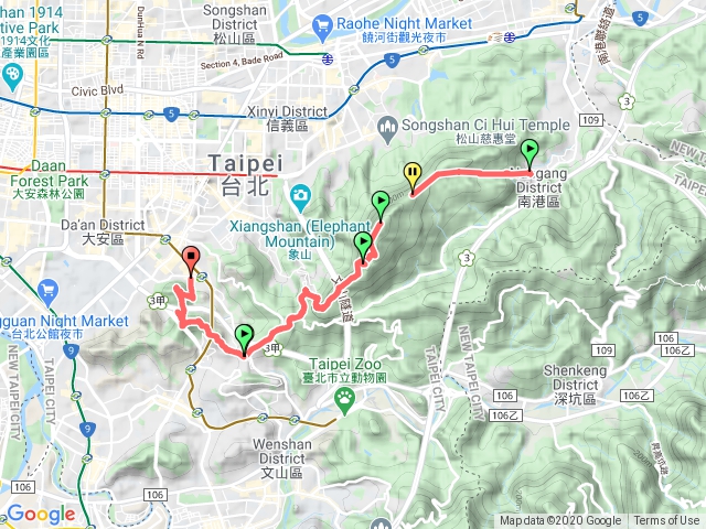 臺北大縱走：尋寶任務臺北大縱走第六段：中華科技大學至捷運麟光站202010251437
