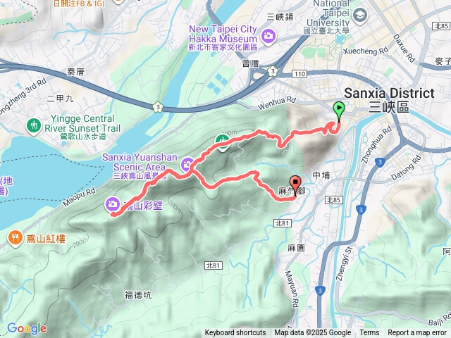 鳶峰路-彩壁-鳶尾山步道