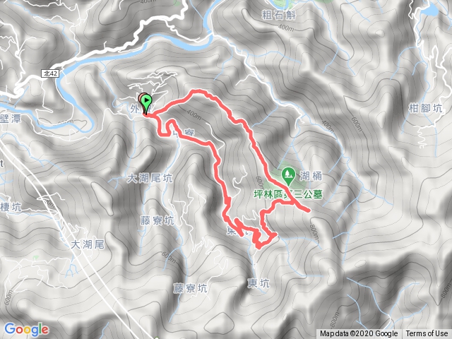 坪林厚德崗坑一開眼崙一猴硐崙一東坑山一乾元宮O型