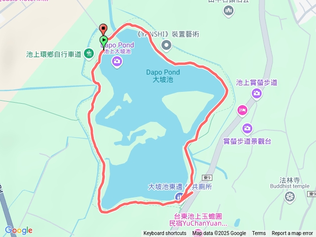 20250117台東池上大坡池步道(逆行一圈)