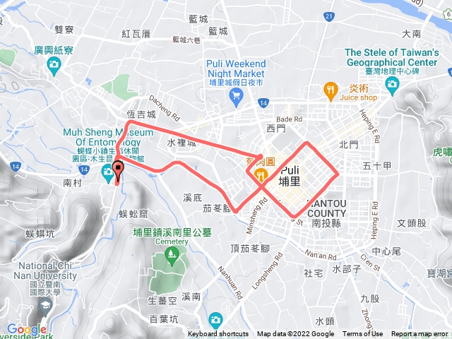 南投縣埔里鎮街道2