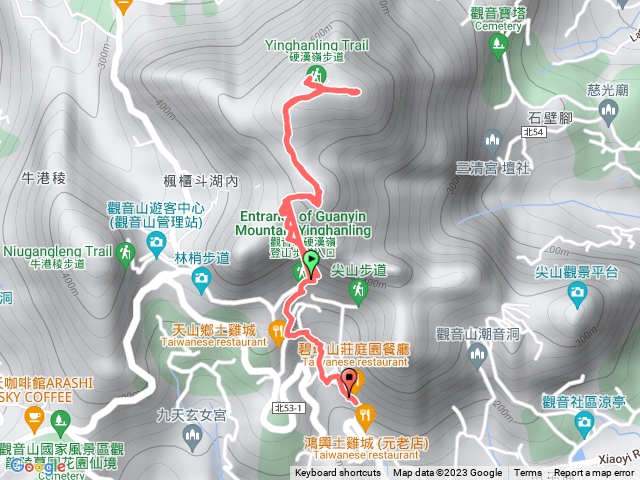 八里觀音山硬漢嶺