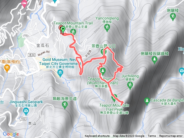 茶壺山、半屏山、黃金臺、黃金洞