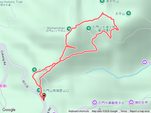 小粗坑山經南登山口上桃園石門山-2026/07/18