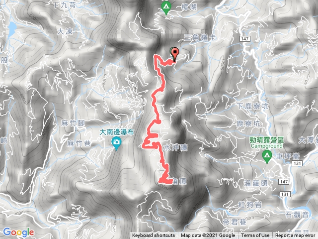 南投中寮_車坪崙山、車坪崙山西峰_梅園叉路口來回路線