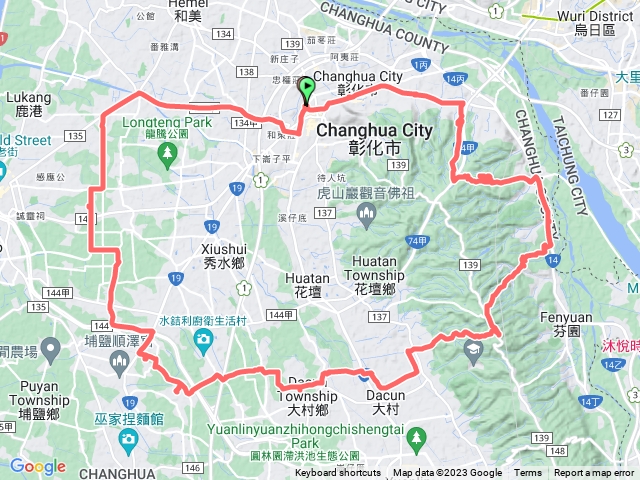 🔺彰化/彰化車站➡️彰市/番社口4➡️竹巷山4➡️芬園/舊社4➡️芬園/上舊社4➡️大村/過溝4➡️大村/大庄3➡️埔鹽/員子內3➡️埔鹽/出水溝4➡️福興/半路厝4