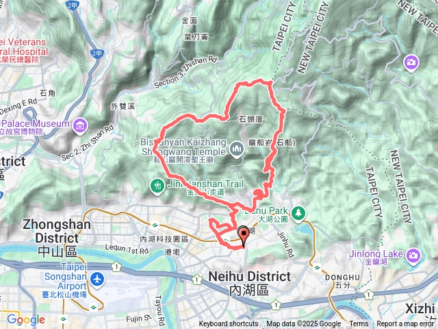 內湖雙心13連峰碧湖山起登新坡尾山下