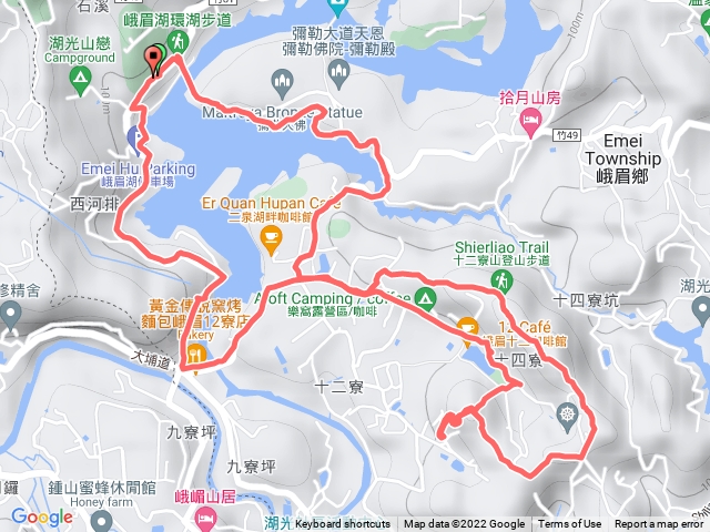 峨眉湖環湖 十二寮登山步道