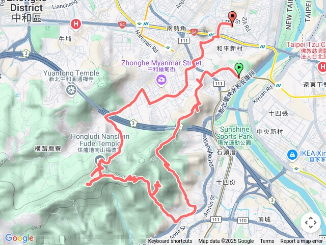 外挖子柴埕尖南勢角山O型