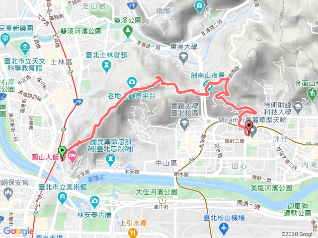 20201002劍潭-老地方-文間山-美麗華