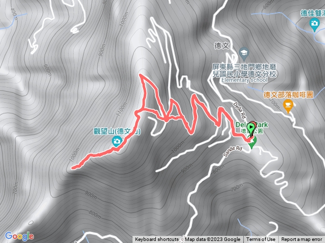 觀望山加下切三德縱走650m來回