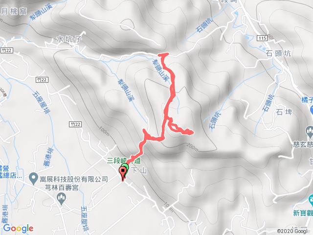 新竹三段崎古道石頭坑山