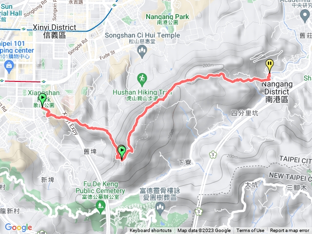 象山-拇指山-九五峰-南港