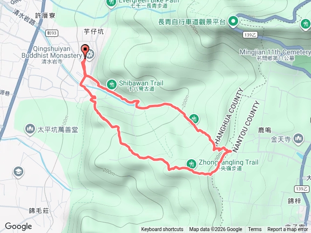 清水岩十八灣中央嶺預覽圖