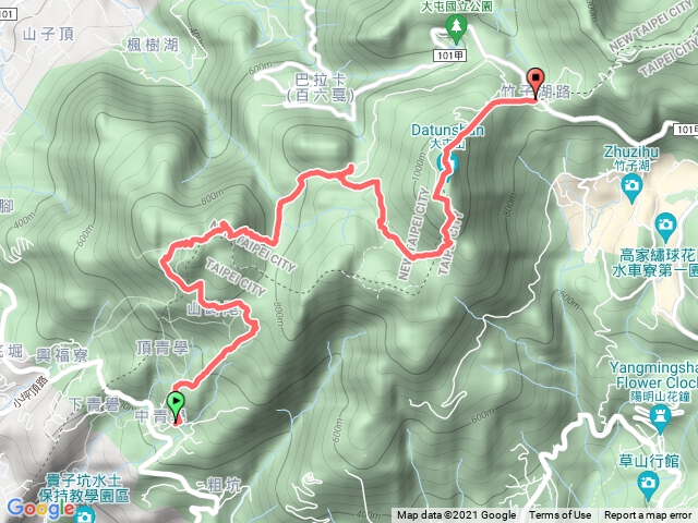 陽明山西段縱走