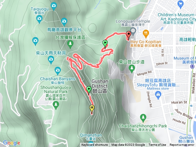 北柴山至長壽園