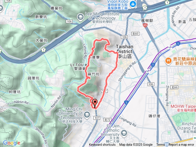 泰山應化大排山頂公園山腳頂山O型