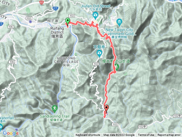 瑞芳到牡丹-5步道連走