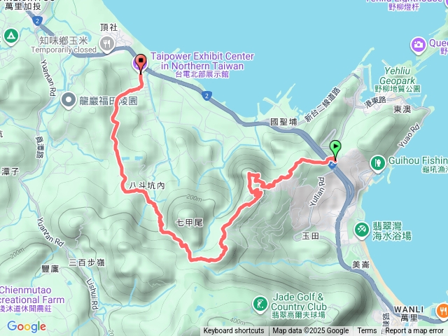 神主嶺、北八斗山、八斗坑內古道、臺電北展館