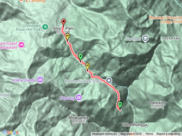 尼泊爾烏勒里2060m山屋到葛雷帕尼2850m山屋20260329