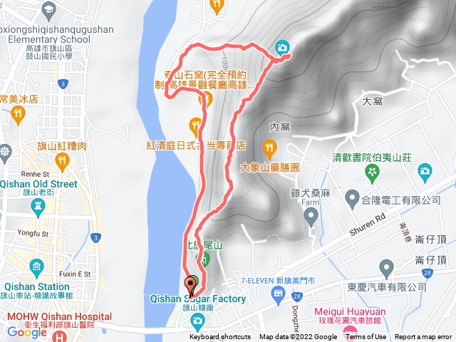 旗尾山第一登山口上第三登山口下