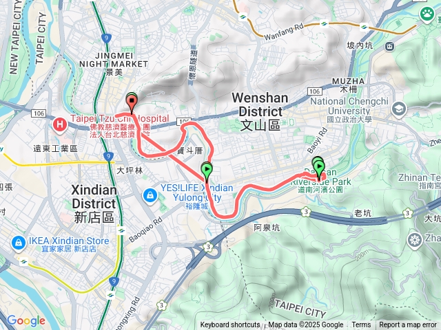 晚跑步世新-恆光橋河濱預覽圖