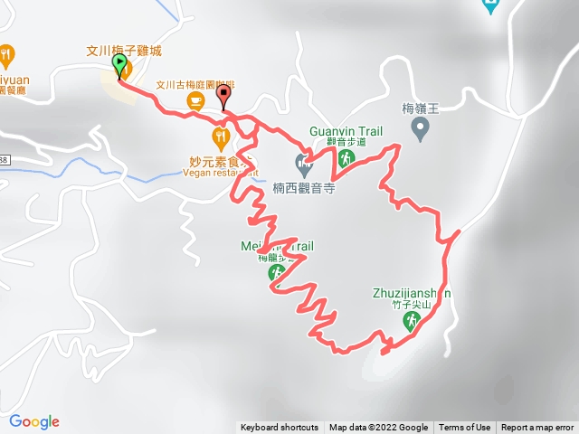 竹子尖山-梅龍步道-竹子尖山步道-觀音步道