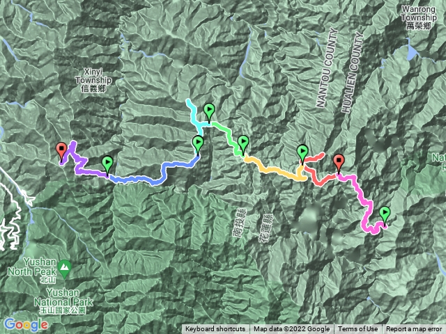 1110320~26南三段(瑞穗進，郡大出)丹大山  內嶺爾山  義西請馬至山  東郡大山  無雙山  東巒大山