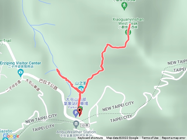 走到西峰發現眼鏡掉了只好折返回去找（有找到）