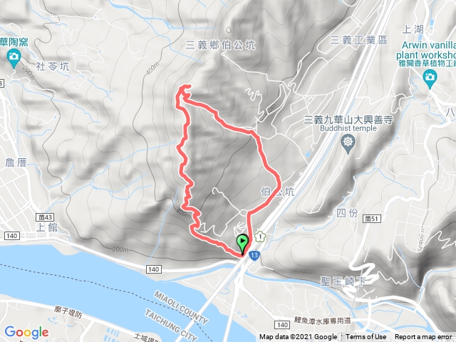 火炎山、南鞍古道O型線