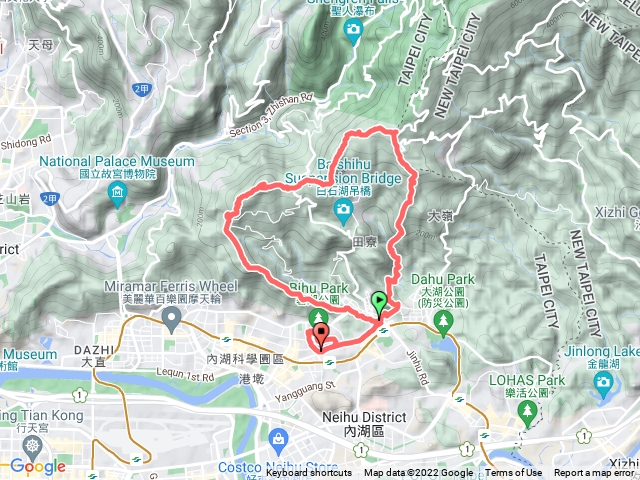 1110409內湖雙心（梘頭山-龍船岩-開眼山-白石湖山-碧山-大崙頭尾山-金面山）