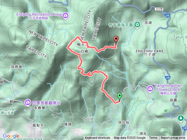 20251109北投頂湖到大屯、竹子湖預覽圖