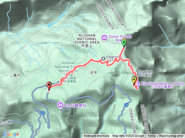 祝山觀日步道+小笠原山