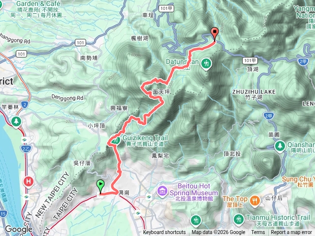 復興崗-落羽松-三層崎-清天宮-向天山-面天山-二子坪預覽圖