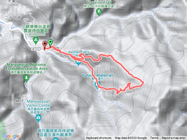 雲森瀑布，逐鹿西峰