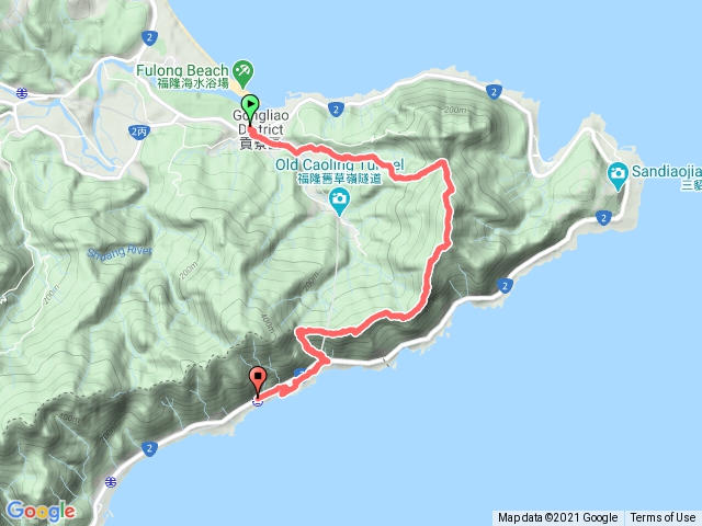 雪山尾稜北段(福隆-福卯古道-石城）