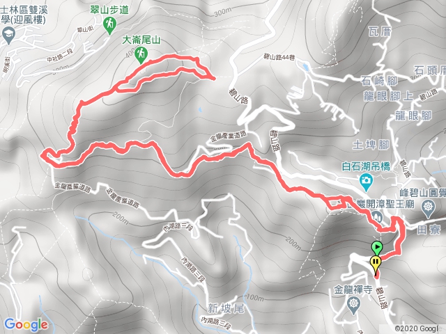 忠勇山、金龍產業道路