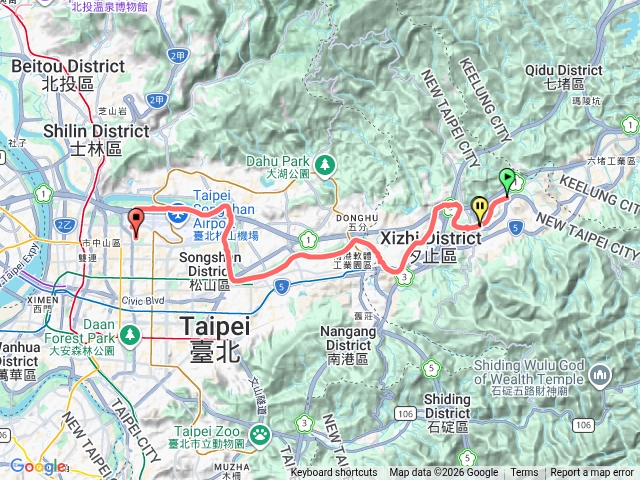基隆河自行車道左岸五堵到濱江路