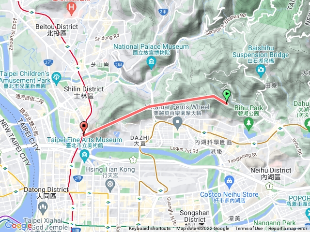 台北縱走劍潭支線