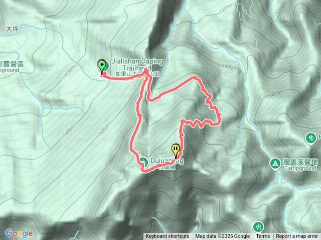 加里山大坪支線O型（大坪上--杜鵑嶺--鐵道支線下）